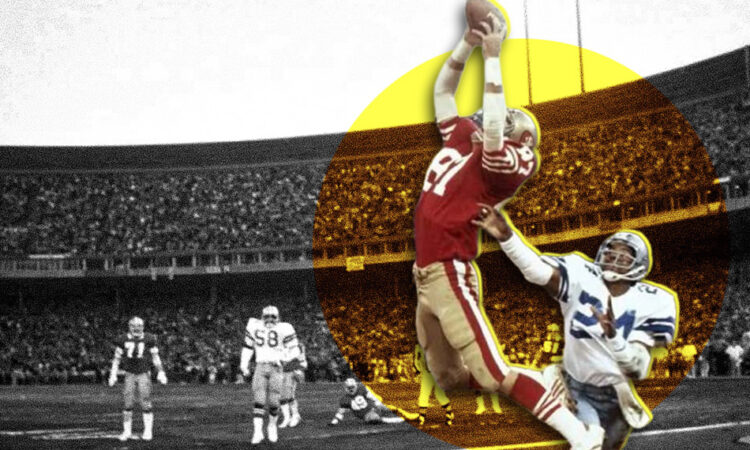 football player jumping to catch a pass