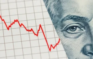 graphic of stock market decline