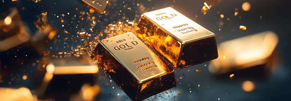 image of floating gold bars